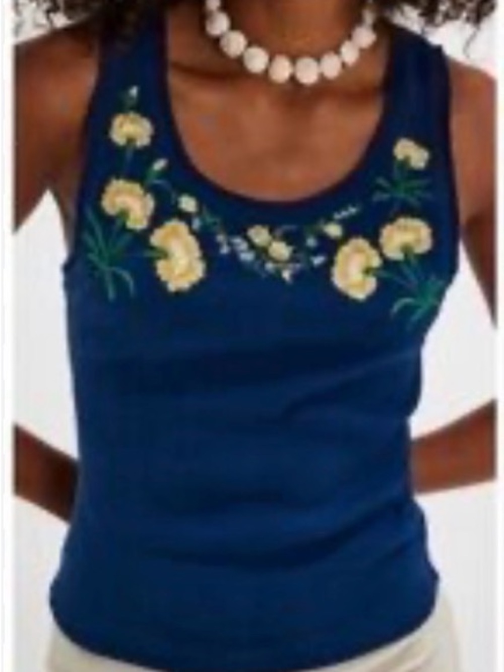 NWT Free People We The Free Summer Tank in Navy Combo Size Medium